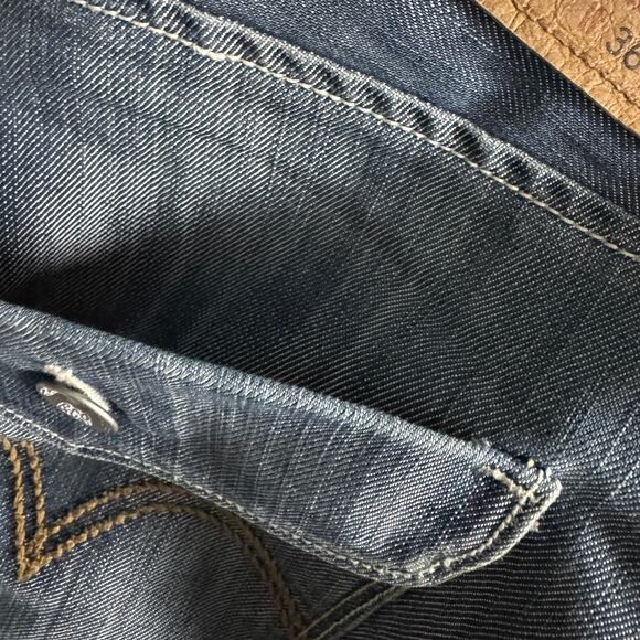 Levi’s 514 Slim Straight Jeans Medium Wash Flap Pocket - Size: 36x32 - Picture 9 of 9